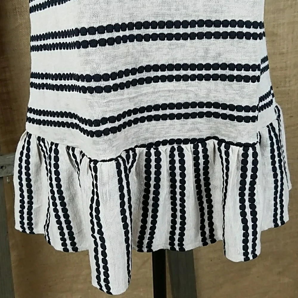 Free‎ People women's S/P knit tank top lace peplum